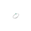 DONNA ORO ANELLO ELEMENTS - GRIFFE ORO BIANCO E SMERALDO ref. DCHE5008_L