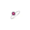 DONNA ORO ANELLO IN ORO BIANCO RUBINO E DIAMANTI ref. DHAR7879.006