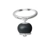 CHANTECLER Anello in oro bianco, Diamanti e onice
