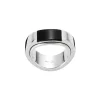 MONTBLANC ANELLO IN ARGENTO E RESINA NERA ref. 36210