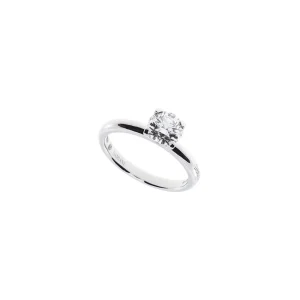 DAMIANI Anello solitario oro bianco diamante 20087475 misura 13 0,20 ct