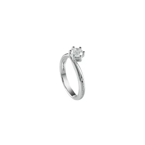 SALVINI Anello solitario in oro bianco con diamante ref. 20076826