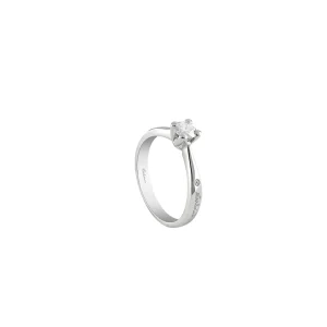 SALVINI Anello solitario in oro bianco con diamanti ref. 20067673
