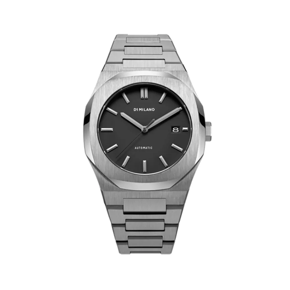 automatic_ip_gun_stainles_0.webp D1 MILANO AUTOMATIC IP GUN STAINLESS STEEL BRACELET