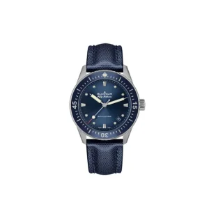 BLANCPAIN Fifty Fathoms Bathyscaphe 5100 1140 O52A subacqueo moderno passione professionalitàacciaio ceramica Liquidmetal tela vela ultra-slim