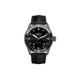 BLANCPAIN Fifty Fathoms Bathyscaphe ref. 5000 0130 B52A subacqueo moderno passione ceramica Liquidmetal tela vela