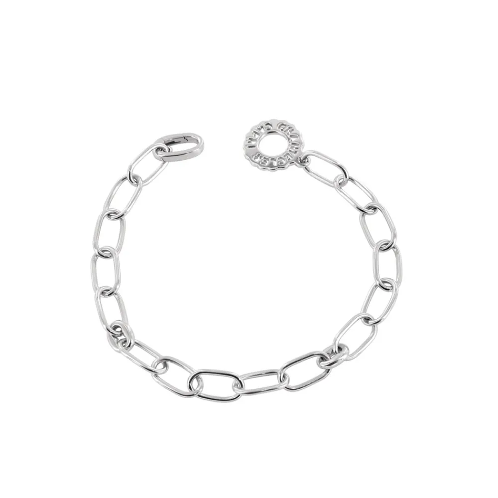 bracciale_a_maglie_ovali__0-2.webp CHANTECLER Bracciale a maglie ovali in argento con logo ref. 31209