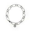 CHANTECLER Bracciale a maglie ovali e tonde in argento ref. 35594