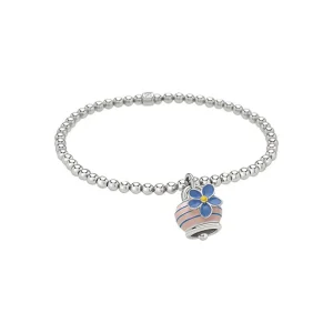 CHANTECLER Bracciale argento pallinato "non ti scordar di me" ref. 40607
