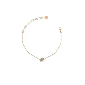 RUE DES MILLE BRACCIALE CATENA E QUADRIFOGLIO ZIRCONI ref. BRZ-011-QUAD-RUE