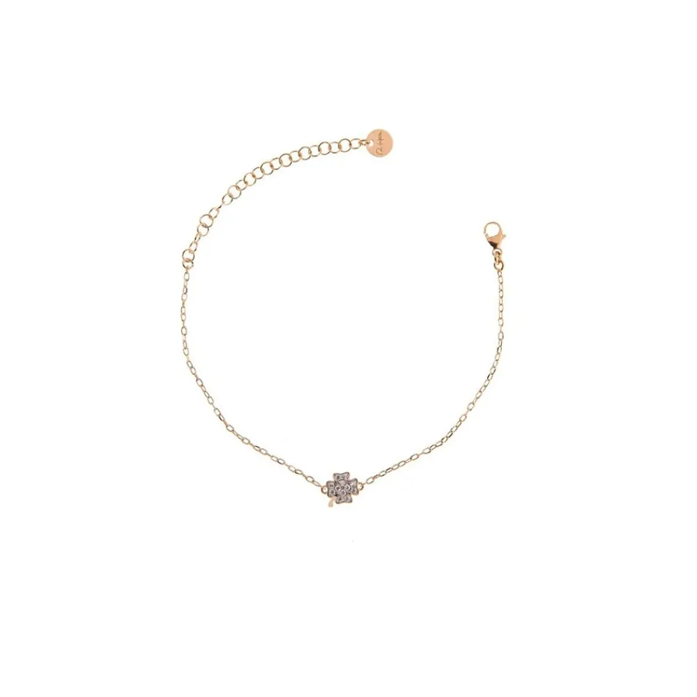 bracciale_catena_e_quadri_0.webp RUE DES MILLE BRACCIALE CATENA E QUADRIFOGLIO ZIRCONI ref. BRZ-011-QUAD-RUE