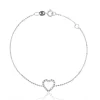 FACCO BRACCIALE  colore Bianco con zirconi Simbolo:  CUORE "I sentimenti raccontati dall?Anima"