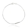 FACCO BRACCIALE colore Bianco con zirconi Simbolo: LINEA "La Vita della felicit?"