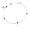 FACCO BRACCIALE  colore Bianco con zirconi Simbolo:  CREDO  "Gli autentici valori della vita"