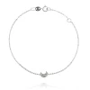 FACCO BRACCIALE  colore Bianco con zirconi Simbolo:  LUNA "Il fascino pi? profondo dell?Anima"