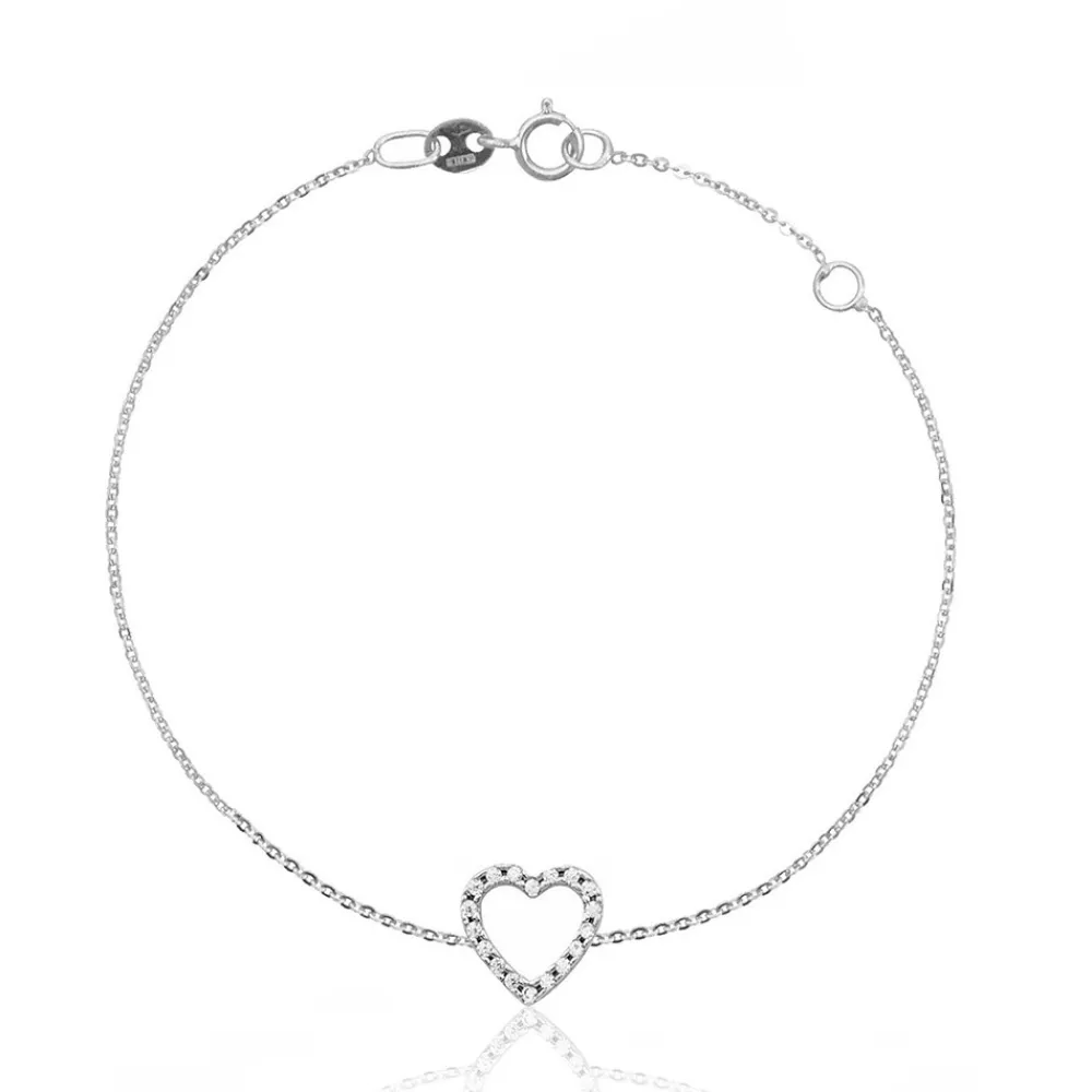 bracciale_colore_bianco_c_0.webp FACCO BRACCIALE colore Bianco con zirconi Simbolo: CUORE "I sentimenti raccontati dall?Anima"