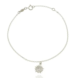 FACCO BRACCIALE  colore Bianco Simbolo:  SOLE "Un raggio di Sole scalda il cuore"