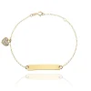 FACCO BRACCIALE  colore Giallo con zirconi Simbolo:  CUORE "La dolcezza racchiusa nel Cuore"