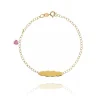 FACCO BRACCIALE  colore Giallo, smalto dipinto a mano da Maestri Orafi,?brevettato?e anallergico. Simbolo:  CUORE "La dolcezza racchiusa nel Cuore"