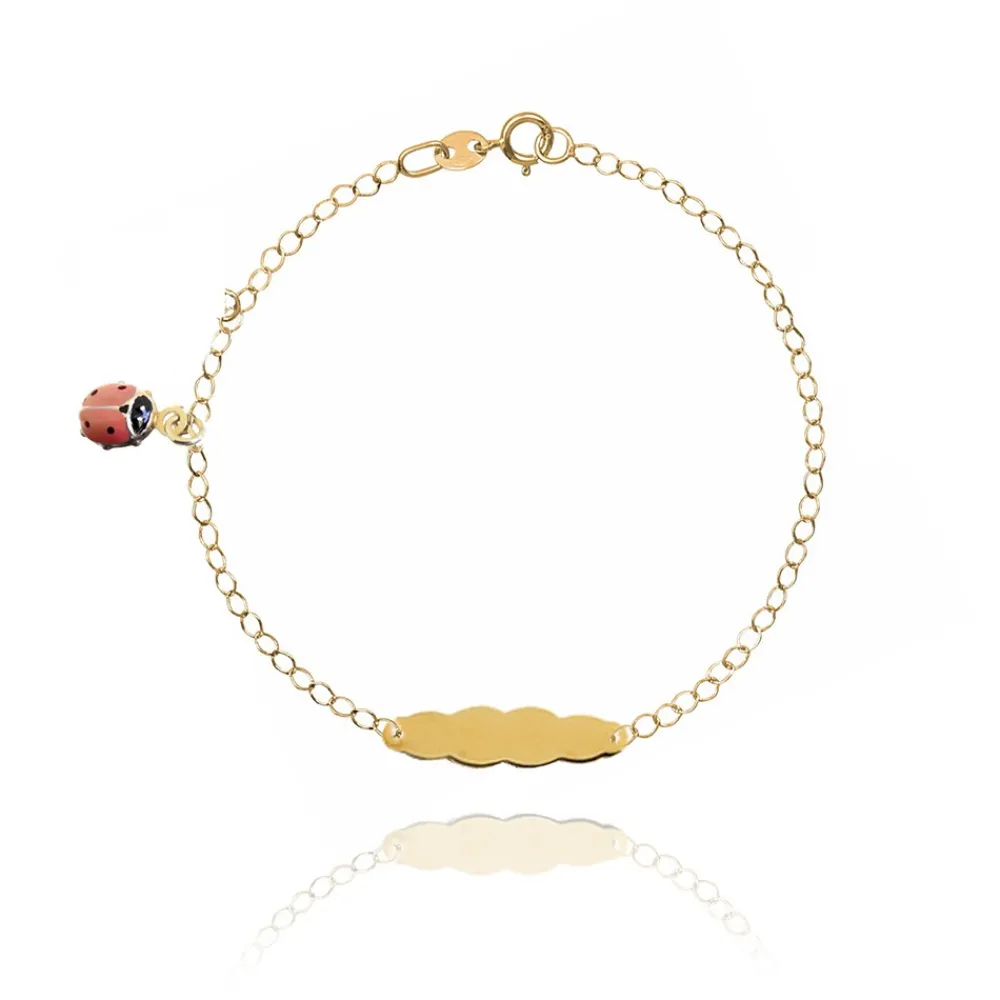 bracciale_colore_giallo_s_0-17.webp FACCO BRACCIALE colore Giallo, smalto dipinto a mano da Maestri Orafi,?brevettato?e anallergico. Simbolo: COCCINELLA "Porta la Fortuna sempre con te"