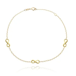FACCO BRACCIALE  colore Giallo Simbolo:  INFINITO "Il sentimento che non conosce fine"