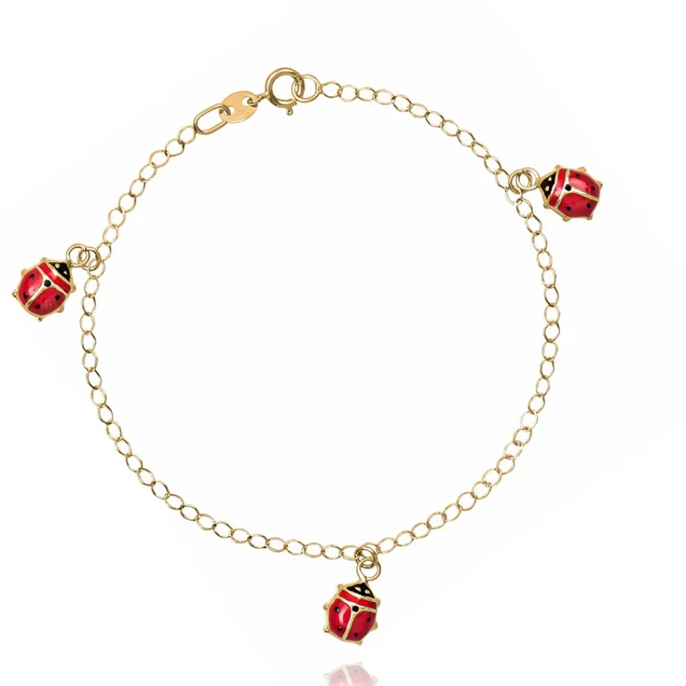 bracciale_colore_giallo_s_0-30.webp FACCO BRACCIALE colore Giallo, smalto dipinto a mano da Maestri Orafi,?brevettato?e anallergico. Simbolo: COCCINELLA "La fortuna arriva inaspettata"