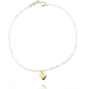 FACCO BRACCIALE  colore Giallo Simbolo:  CUORE "La tenerezza racchiusa nel Cuore"
