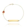 FACCO BRACCIALE colore Giallo, smalto dipinto a mano da Maestri Orafi,?brevettato?e anallergico. Simbolo: CUORE "COCCINELLA "Porta la Fortuna sempre con te"