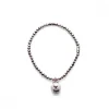 CHANTECLER Bracciale elastico con campanella micro in argento e smalto ref. 37927 S