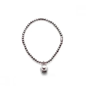 CHANTECLER Bracciale elastico con campanella micro in argento e smalto ref. 37927 S