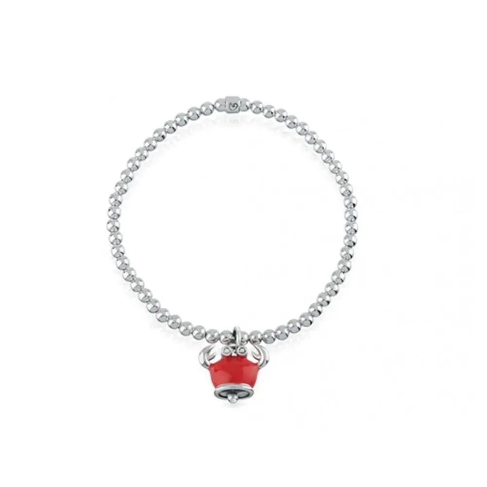 bracciale_elastico_con_ca_0-7.webp CHANTECLER Bracciale elastico con campanella granchio micro in argento smalto e diamanti ref. 39019 L