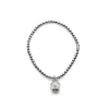 CHANTECLER Bracciale elastico con campanella micro in argento ref. 37272 M