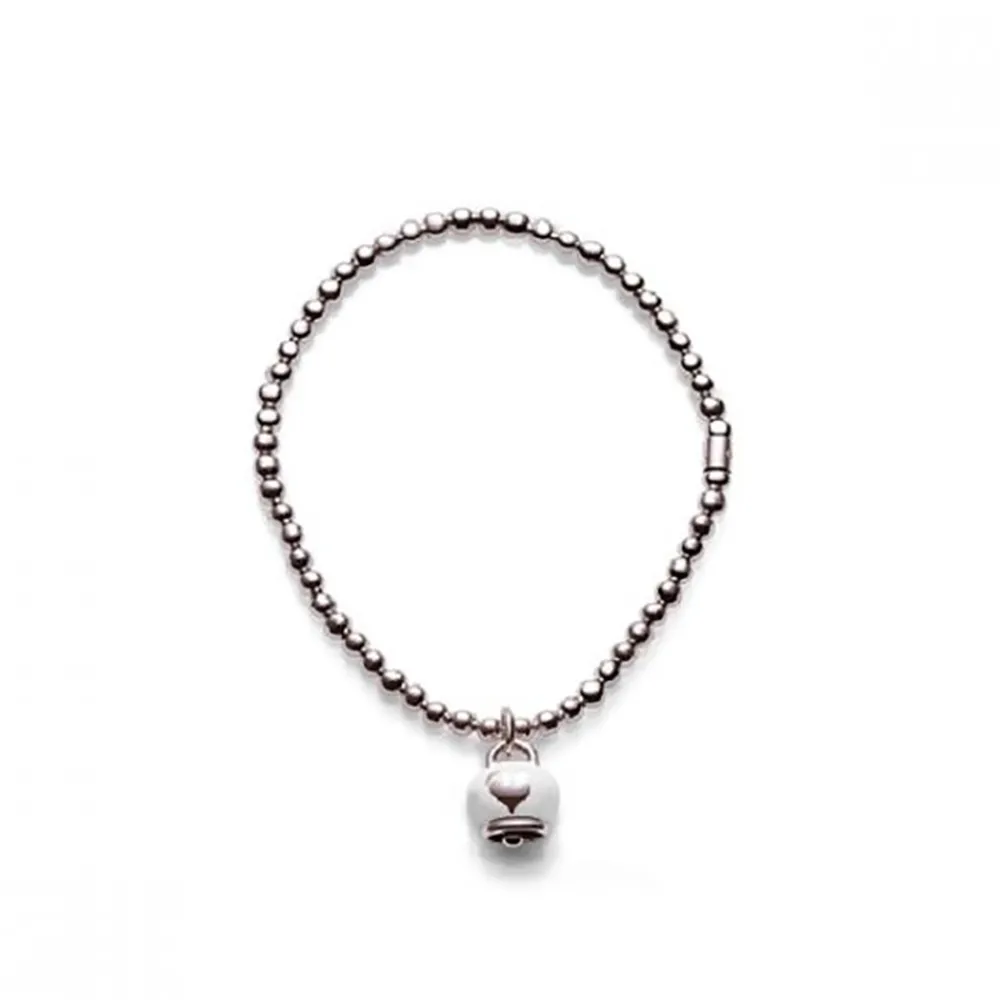 bracciale_elastico_con_ca_0.webp CHANTECLER Bracciale elastico con campanella micro in argento e smalto ref. 37927 S