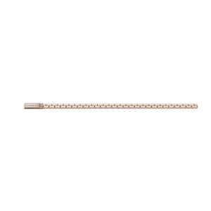 DONNA ORO BRACCIALE MAGLIA MORBIDA ORO ROSA 18 KT MISURA 21