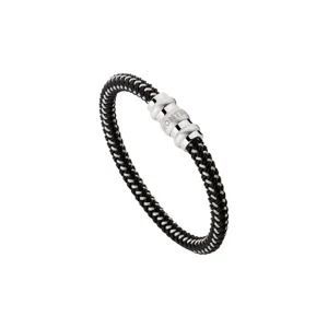 MONTBLANC BRACCIALE IN ACCIAIO E ONICE ref. 12405468