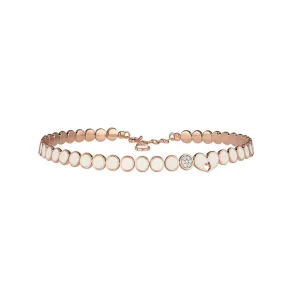 CHANTECLER Choker in oro rosa diamanti e smalto ref. 41136