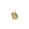 CHANTECLER Ciondolo campanella limone medio in oro e pietre ref. 41211