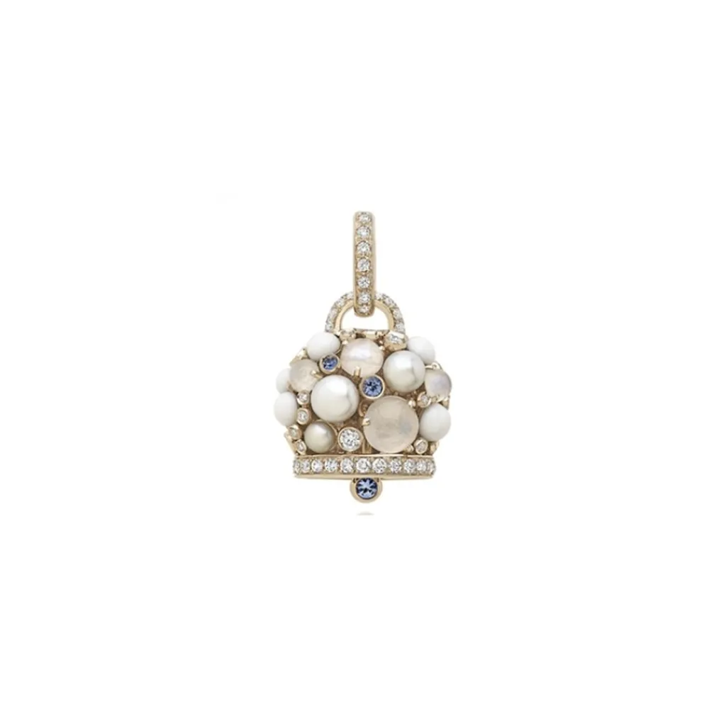 ciondolo_campanella_picco_0-16.webp CHANTECLER CIONDOLO CAMPANELLA PICCOLO IN ORO BIANCO GEMME VARIE E DIAMANTI - CAMPANELLE ref. 39911
