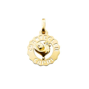 CHANTECLER Ciondolo gallo piccolo in oro e diamanti ref. 31280