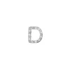 DONNA ORO CIONDOLO LETTERA D ELEMENTS - ORO BIANCO E DIAMANTI ref. DCHF5063D.005