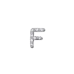 DONNA ORO CIONDOLO LETTERA F ELEMENTS - ORO BIANCO E DIAMANTI ref. DCHF5063F.004