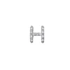 DONNA ORO CIONDOLO LETTERA H ELEMENTS - ORO BIANCO E DIAMANTI ref. DCHF5063H.005