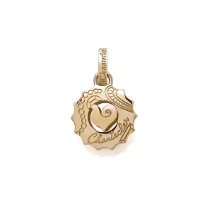 CHANTECLER Ciondolo logo medio in oro rosa ref. 39992
