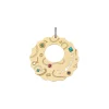 CHANTECLER Ciondolo maxi in oro giallo 9 kt con turchese, zaffiri, rubini, smeraldi e Diamanti