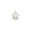 CHANTECLER Ciondolo Moonlight piccolo in oro bianco diamanti e labradorite ref. 40537
