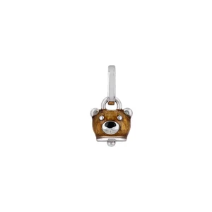 CHANTECLER CIONDOLO ORSO PICCOLO IN ARGENTO E SMALTO MARRONE CHIARO - ET VOILÀ ref. 41128