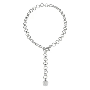 CHANTECLER Collana a maglie ovali e tonde in argento ref. 38044