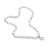 CHANTECLER Collana a maglie ovali e marinare in argento ref, 31210