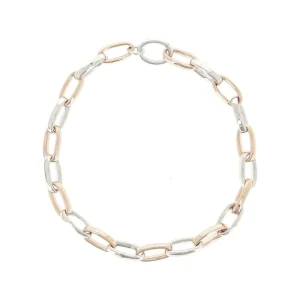 PESAVENTO Collana a maglie in argento rodio-rosa ref. WPLVE1810