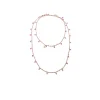 CHANTECLER Collana in oro rosa e zaffiri rosa ref. 34844